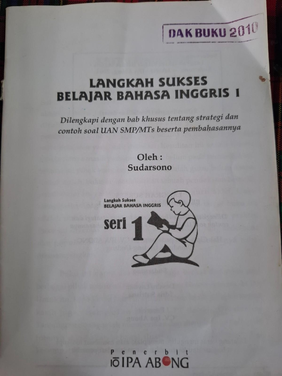 Sampul Langkah Sukses Belajar Bahasa Inggris 1