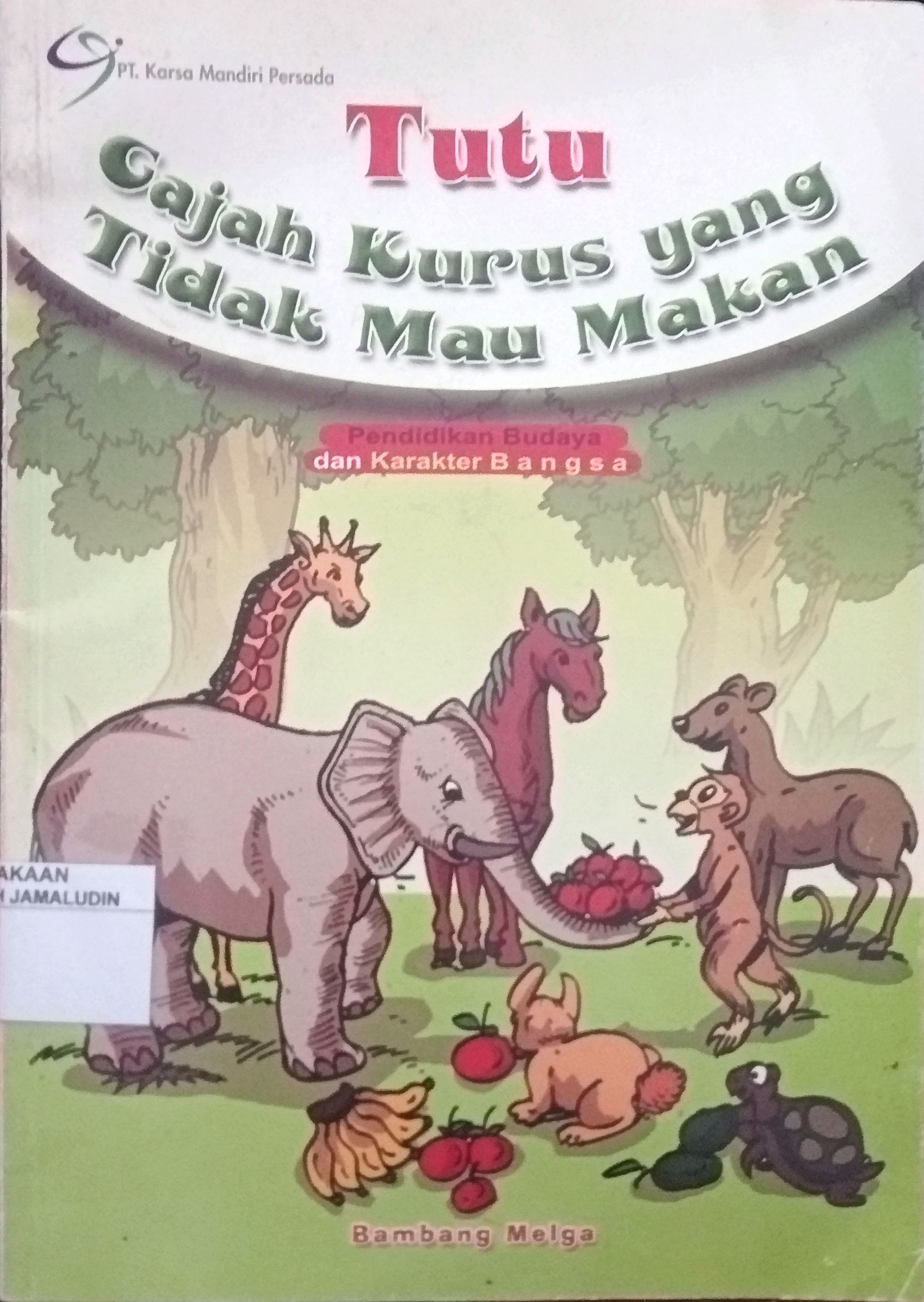 Sampul Tutu Gajah Kurus yang Tidak Mau Makan