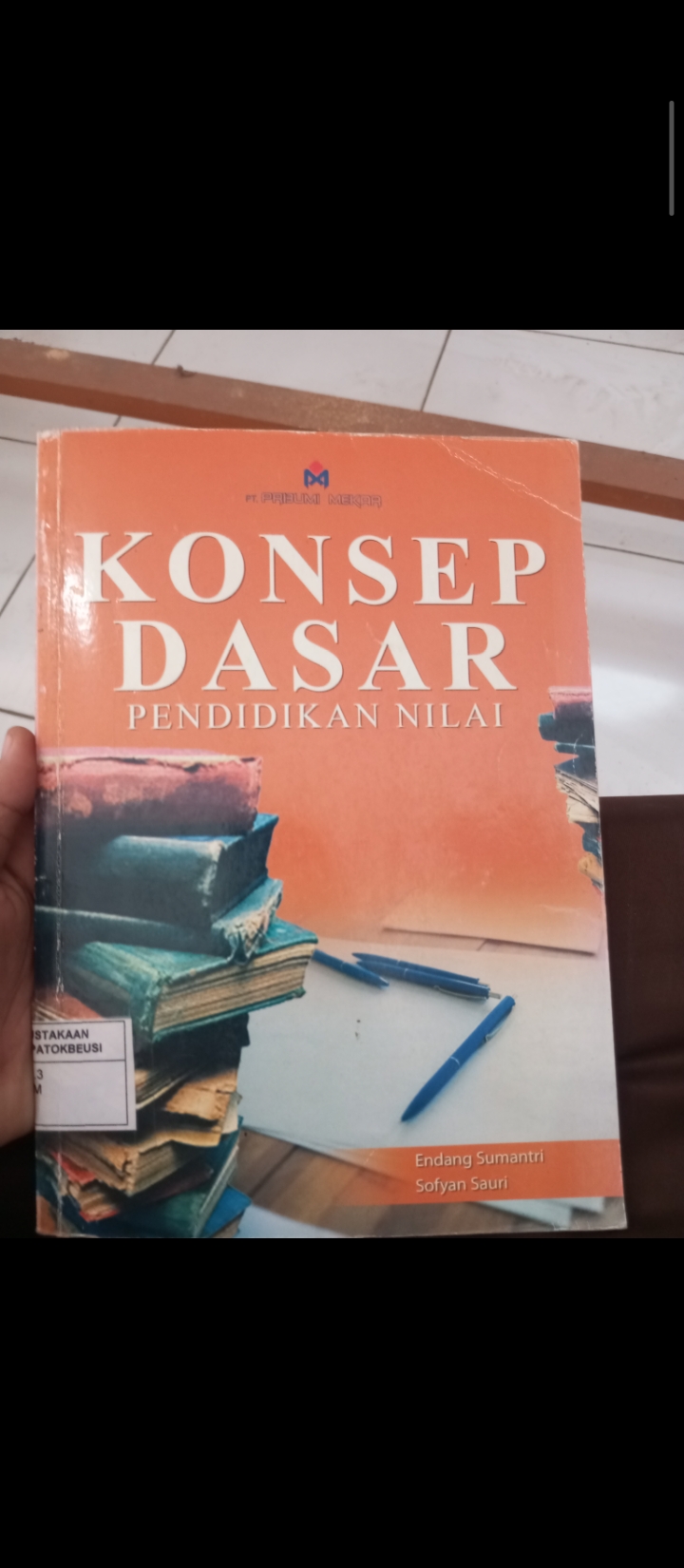 Sampul konsep dasar pendidikan nilai